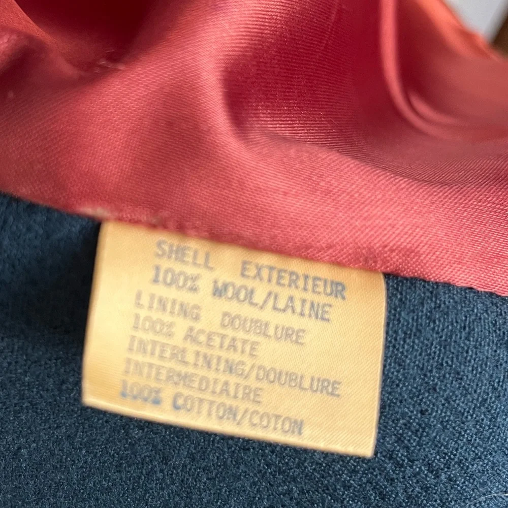 Vintage wool winter coat with removable fur collar - Picture 5 of 8